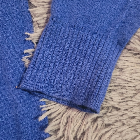 LOFT Royal Blue Button Up Cardigan Sweater - Picture 5 of 7